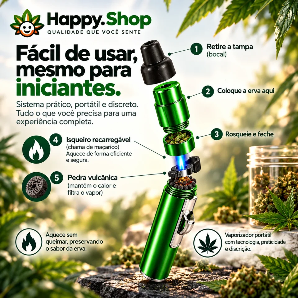 Como usar o AirFlow™ Pipe em 3 etapas simples: retirar bocal, colocar conteúdo, fechar e acionar